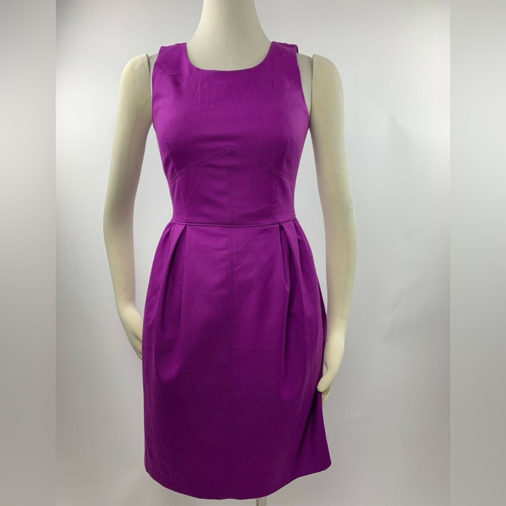 Mossino Women’s Purple Sleeveless Midi Dress Size 2 With Pockets